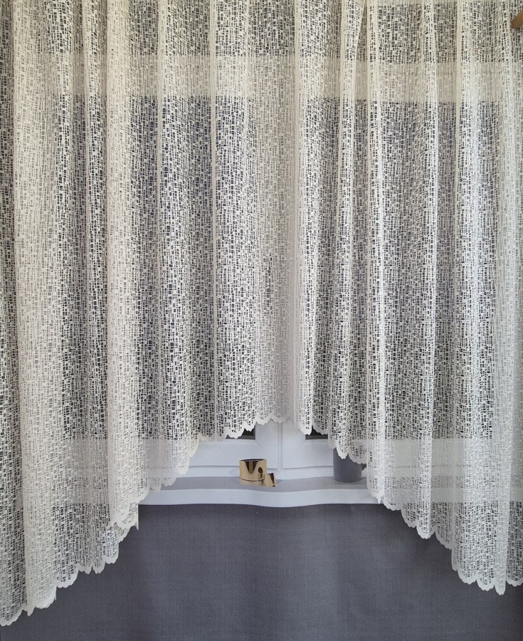 Arkos formos dieninė užuolaida „Kreminė šviesa“ – 3 m x 190/140 cm