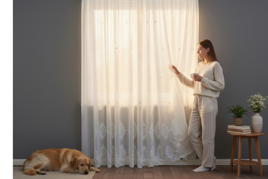 Dieninė užuolaida "Ramunės 4 mtr"