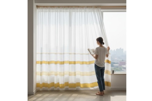 Dieninė užuolaida šampano spalvos 4 metrai