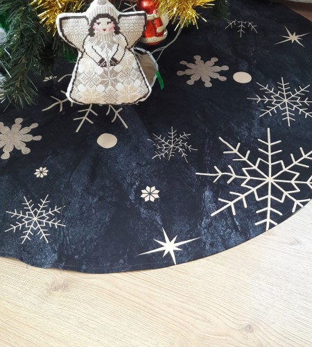 Kalėdinis kilimėlis sijonas "Snaigės"