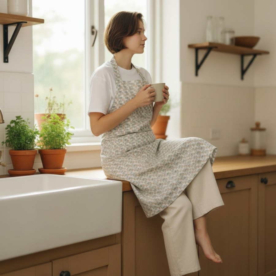 Prijuostė "Smulkus langelis"