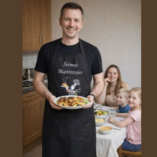 Siuvinėta prijuostė "Šeimos maitintojas"