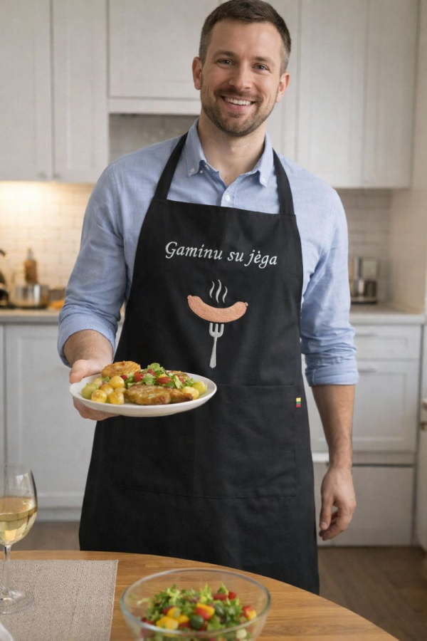 Prijuostė "Gaminu su jėga" Prijuostė "Gaminu su jėga"