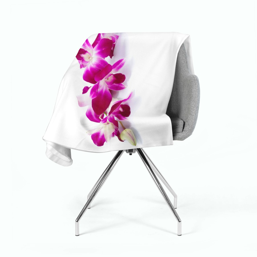 Pledas "Violetinė orchidėja"