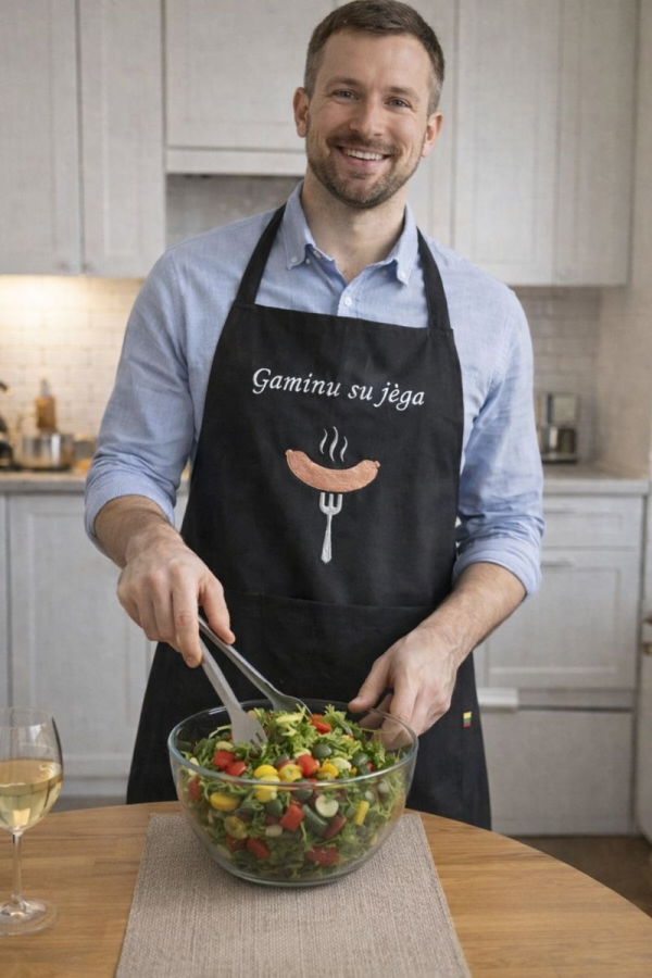 Prijuostė "Gaminu su jėga" Prijuostė "Gaminu su jėga"