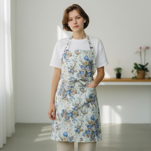 Prijuostė "Mėlynos rožės"